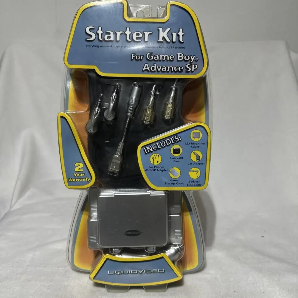 Vintage Liquid Video Starter Kit Accessory Set for Game Boy Sealed